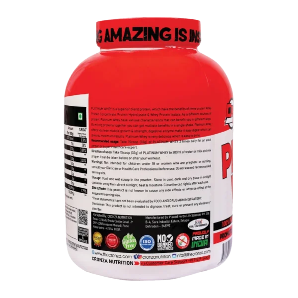 PLATINUM WHEY back