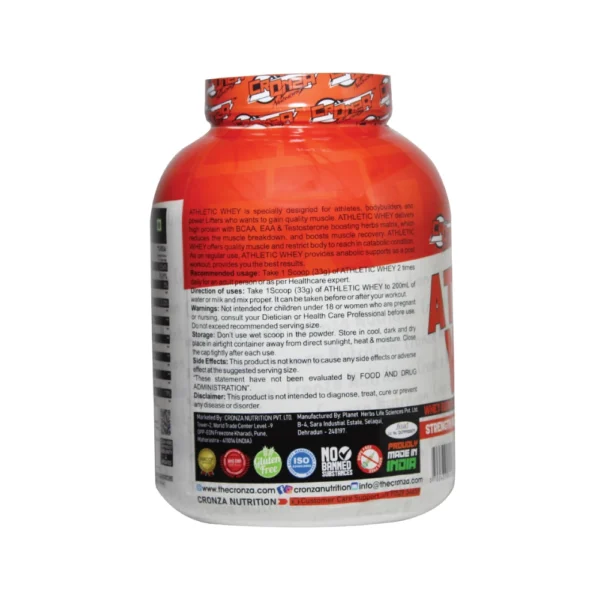 Athletic whey back 2
